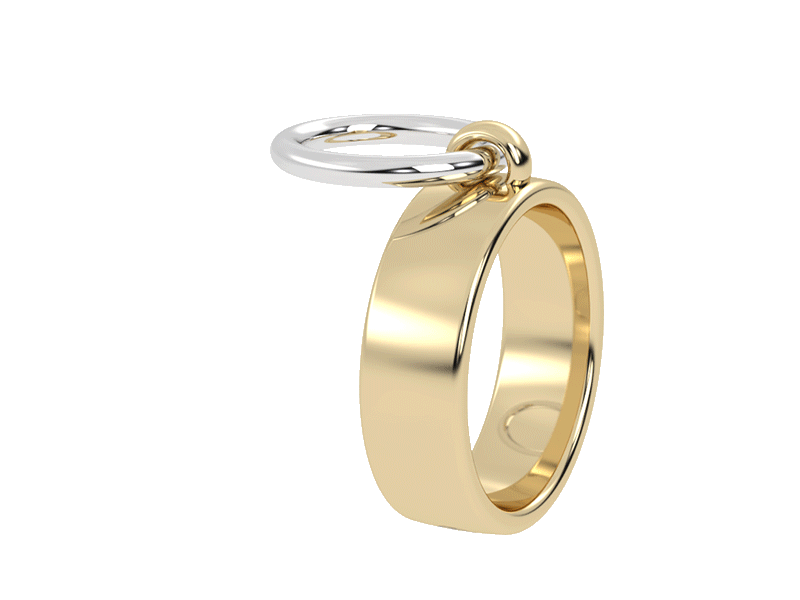 Gold Pierced Ring